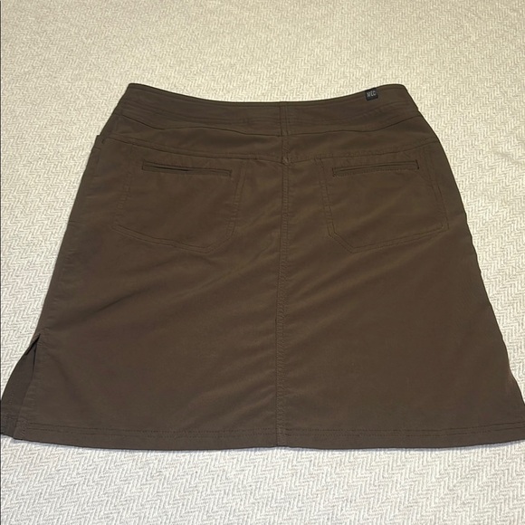 MEC Brown A-Line Mini Skirt with Side slits  for Casual Wear.  Size 6 - Picture 1 of 9